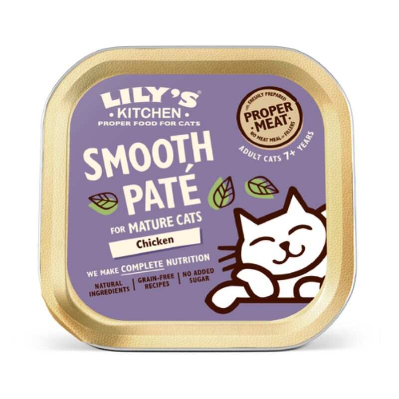 Lily's Kitchen - Wet Food For Cats - Chicken Paté for Mature Cats 85g