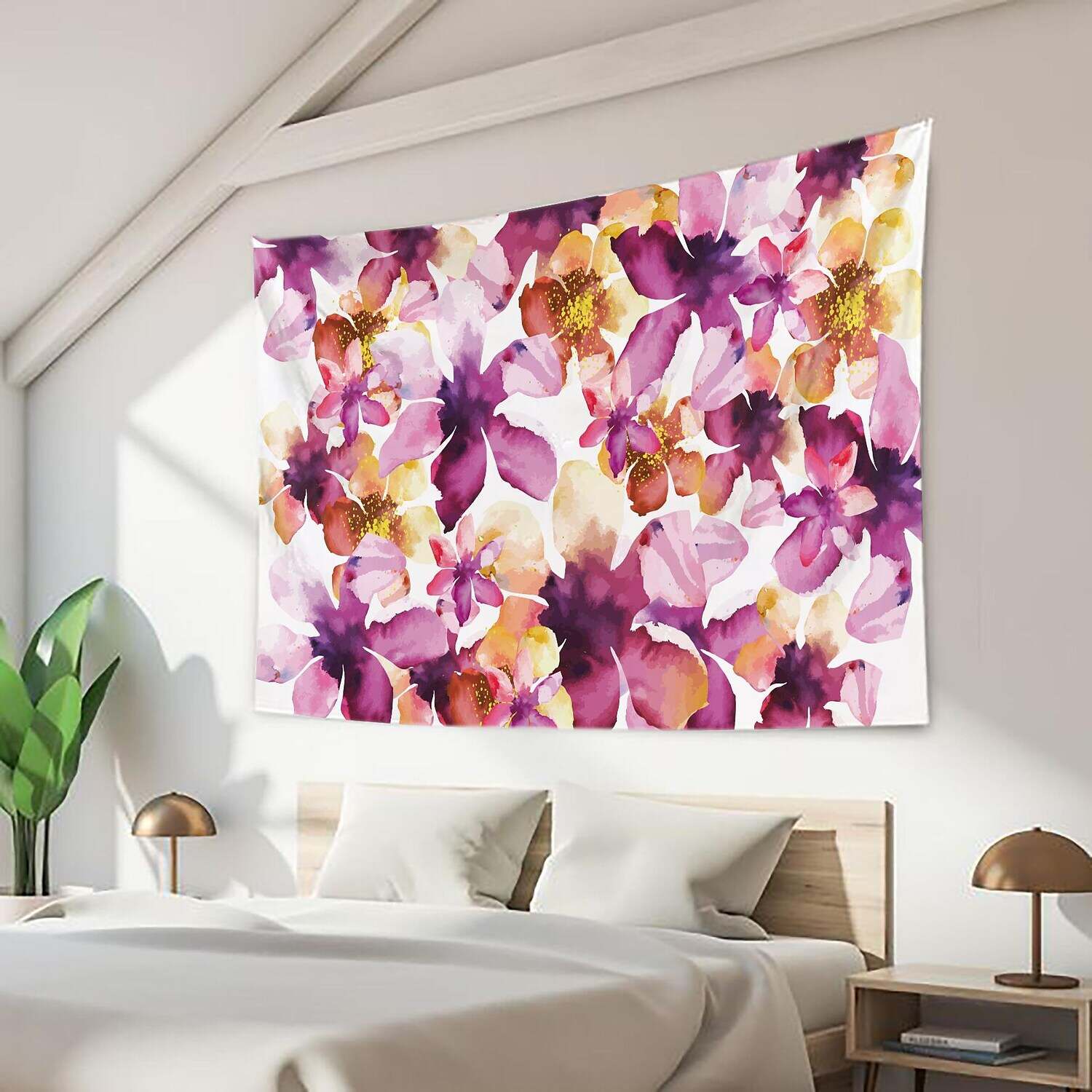 Floral Large Wall Tapestry Art Decor Photograph Backdrop