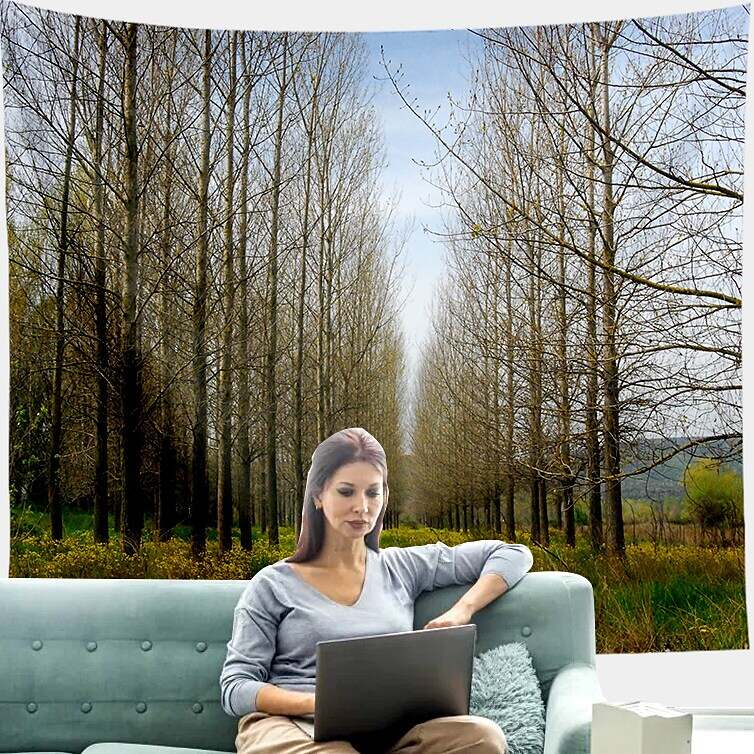 Landscape Forest Wall Tapestry Art Decor Photograph Backdrop