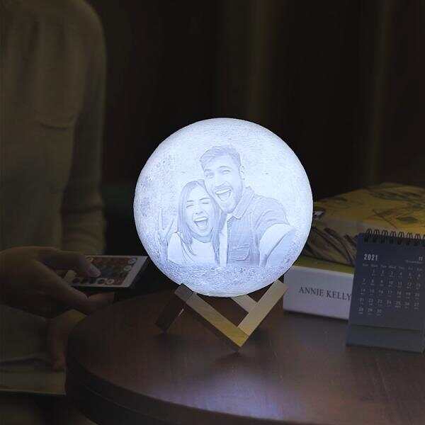 Custom 3D Photo Moon Lamp