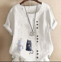 Chic Top Casual Fashion Loose Blouse