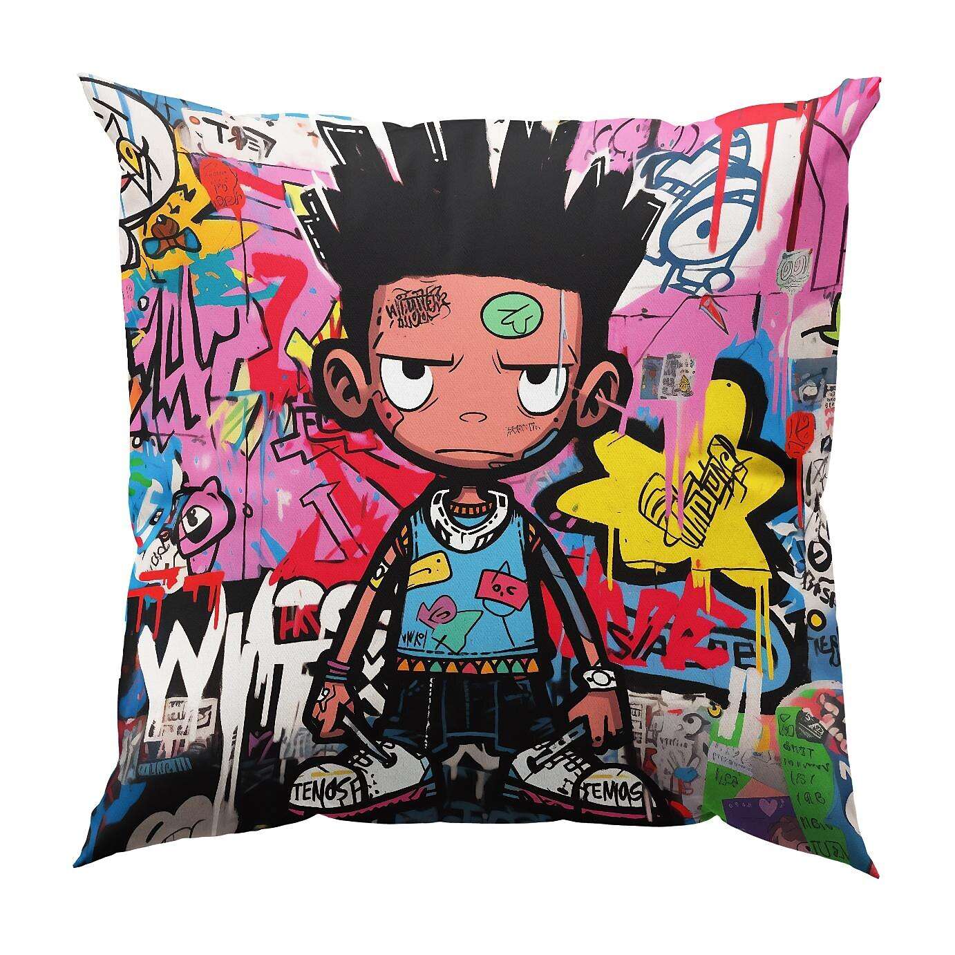 Graffiti Boy Pillow Cover 1PC