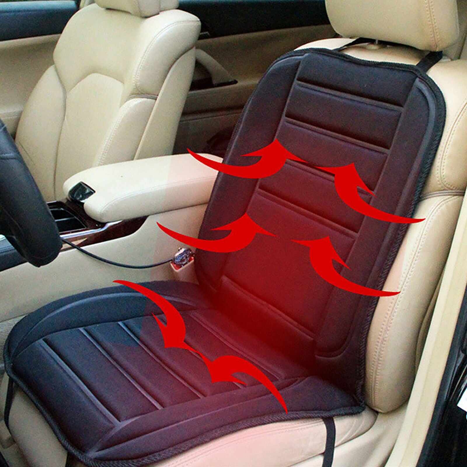 Heated car seat cushion