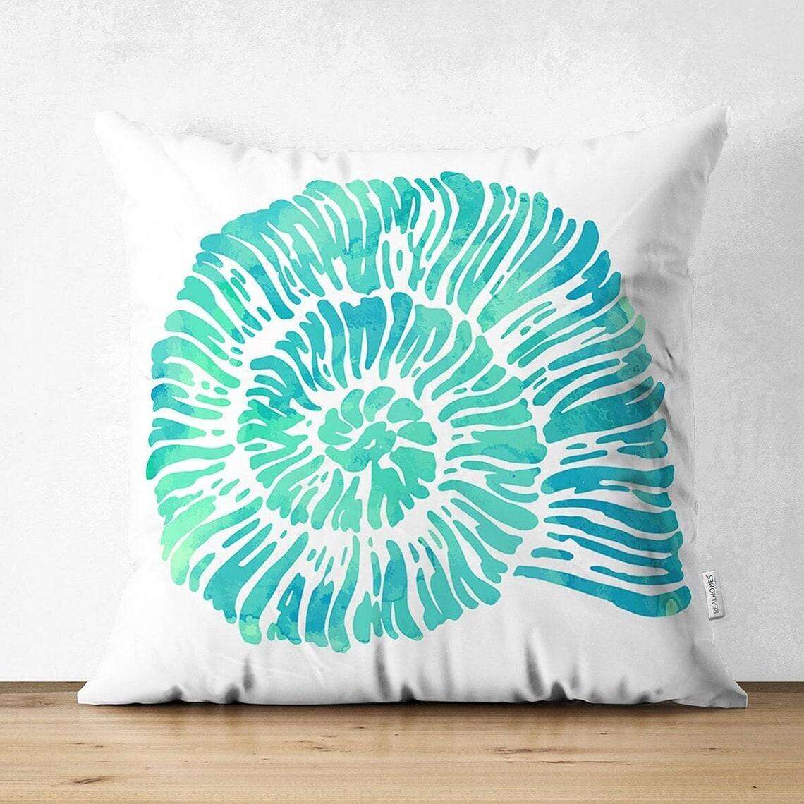 Turquoise Coral Ocean Double Side Pillow Cover 4PC Soft Decorative Square Cushion Case Pillowcase for Bedroom Livingroom Sofa Couch Chair