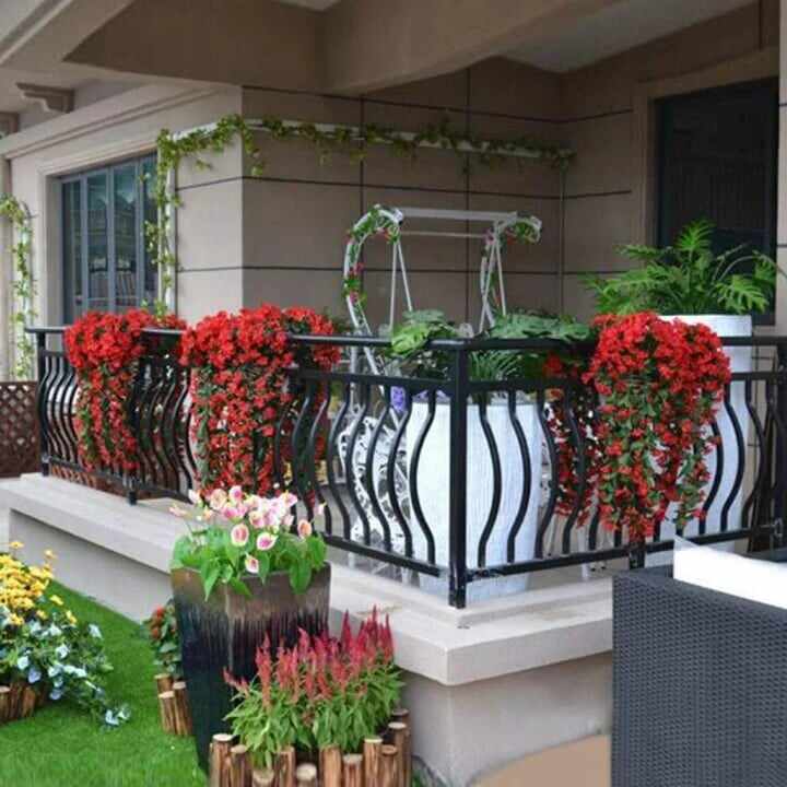 Vivid Artificial Hanging Orchid Bunch(Free shipping on orders over $39.99)