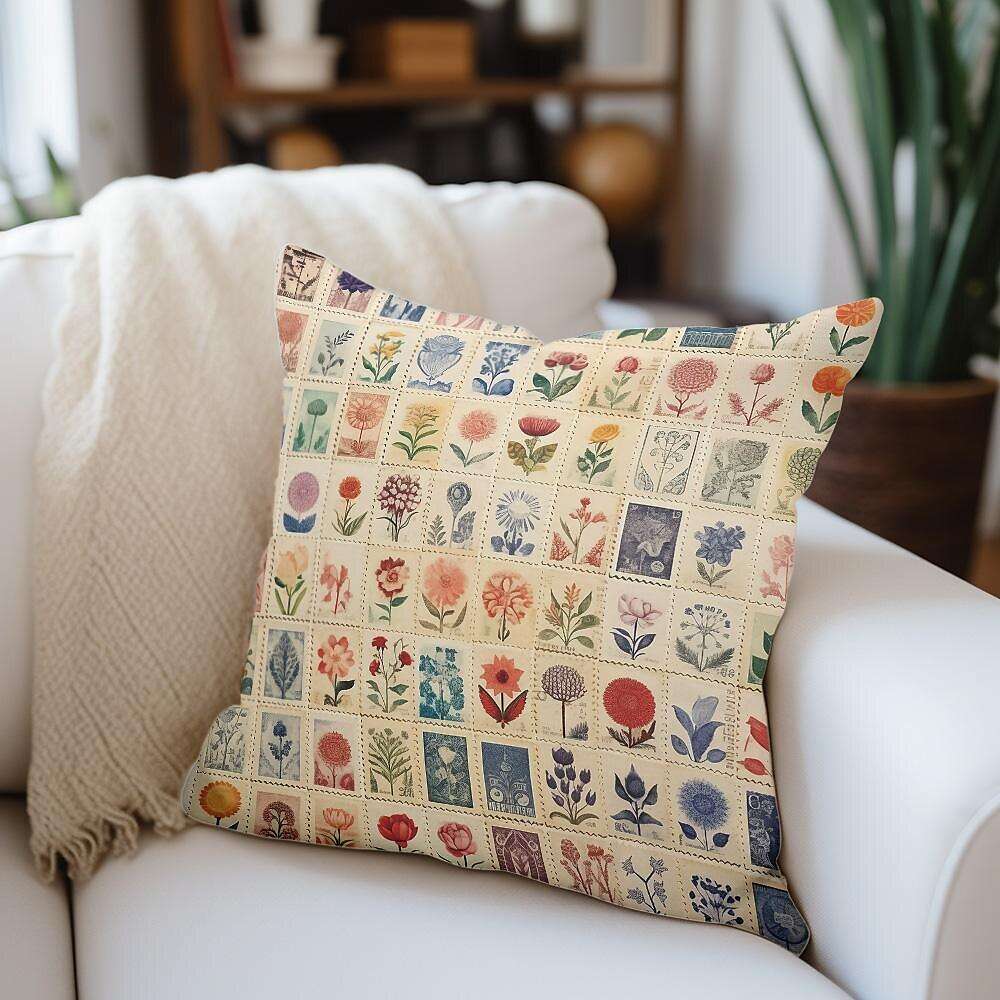 Flower Insect Pillow Cover 1PC