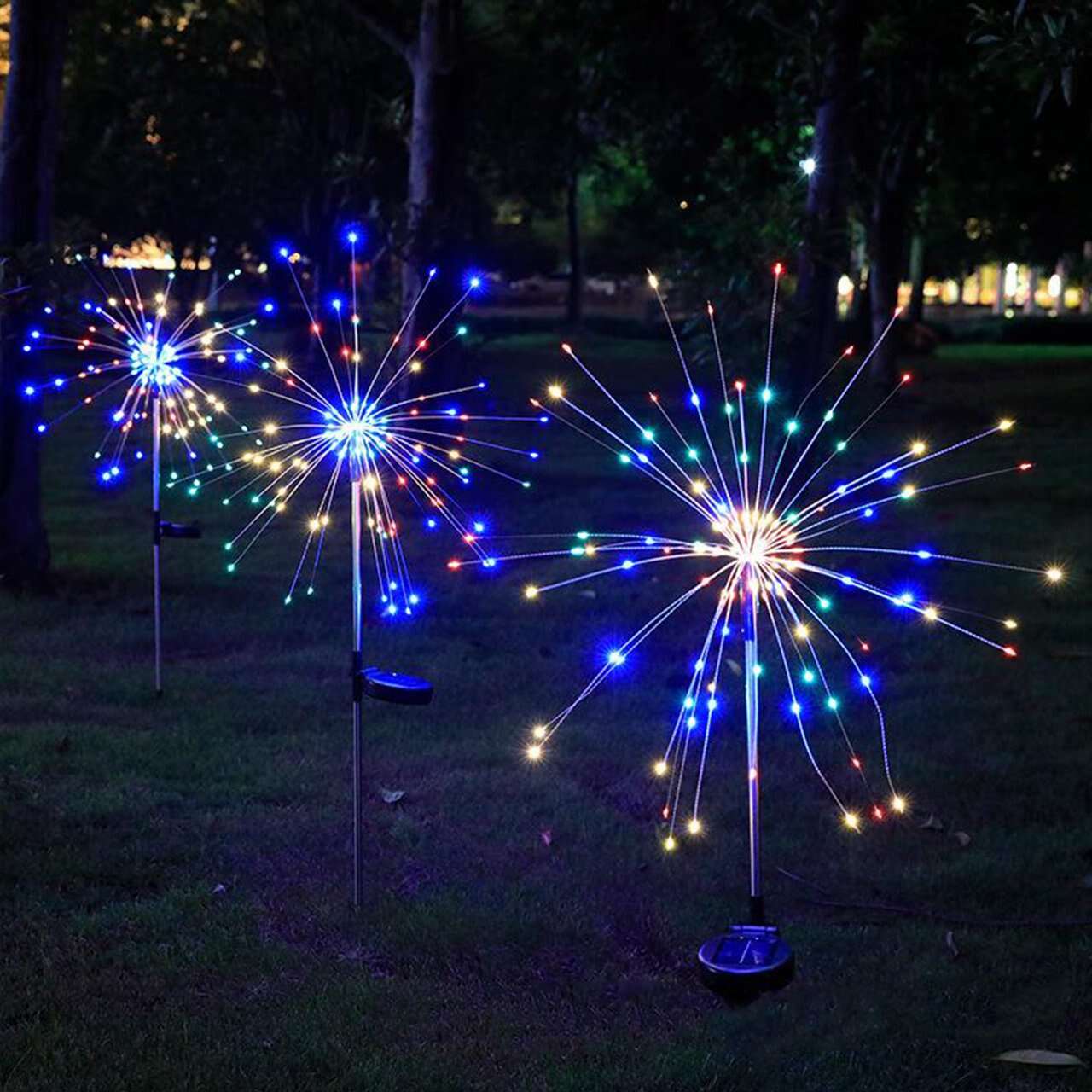 Last Day 47% OFF - Waterproof  Solar Garden Fireworks Lamp