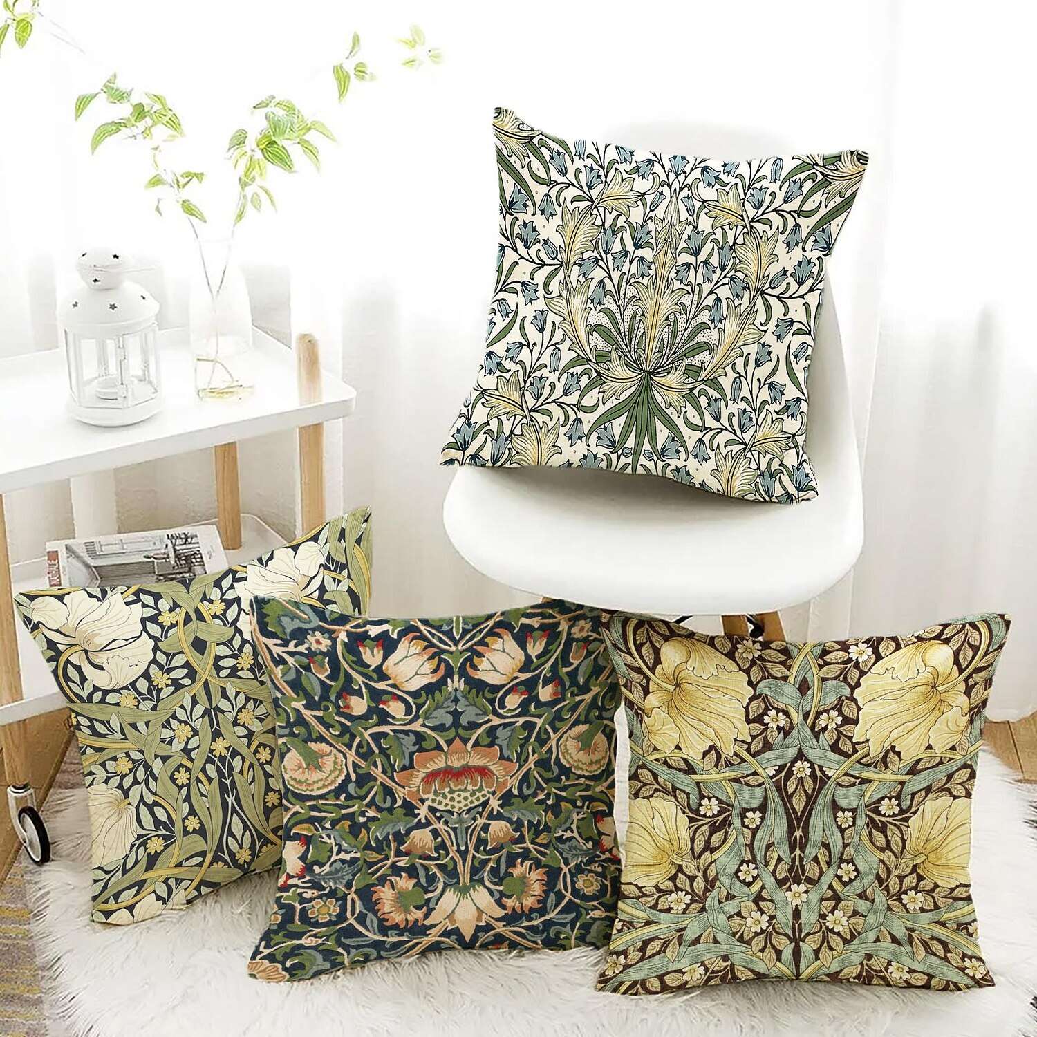 William Morris Double Side Pillow Cover 4PC