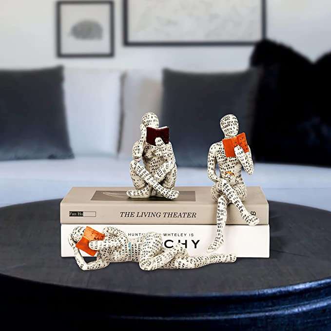 LAST DAY -49% OFF - Modern Reading Woman Statue