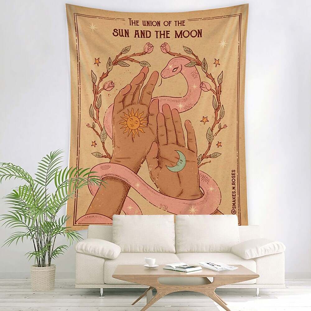 Comics Cute Wall Hanging Tapestry Tarot Trippy