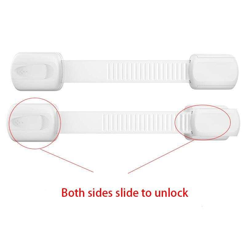 Child Safety Strap Locks for Fridge, Cabinets, Drawers, Dishwasher, Toilet