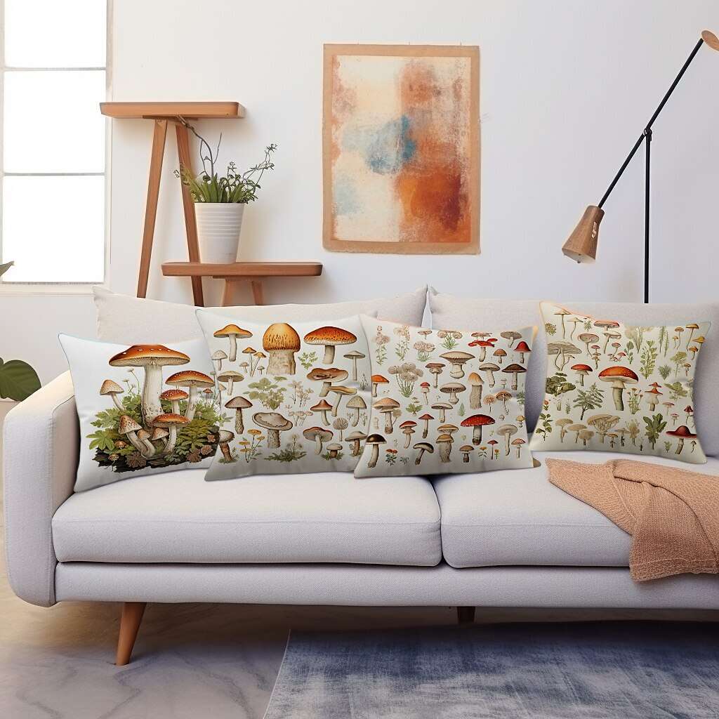 Mushroom Pillow Cover 1PC