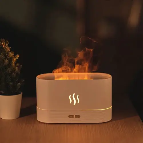 (🔥Summer Hot Sale Save 40%) Flame Mist Humidifier Desktop Air Aromatherapy