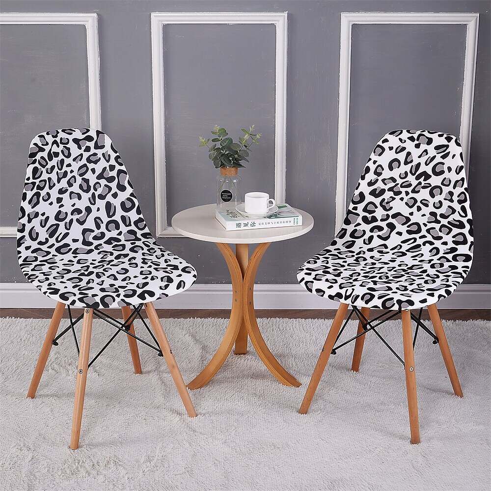 Shell Chair Cover Modern Style Parson Chair Slipcover