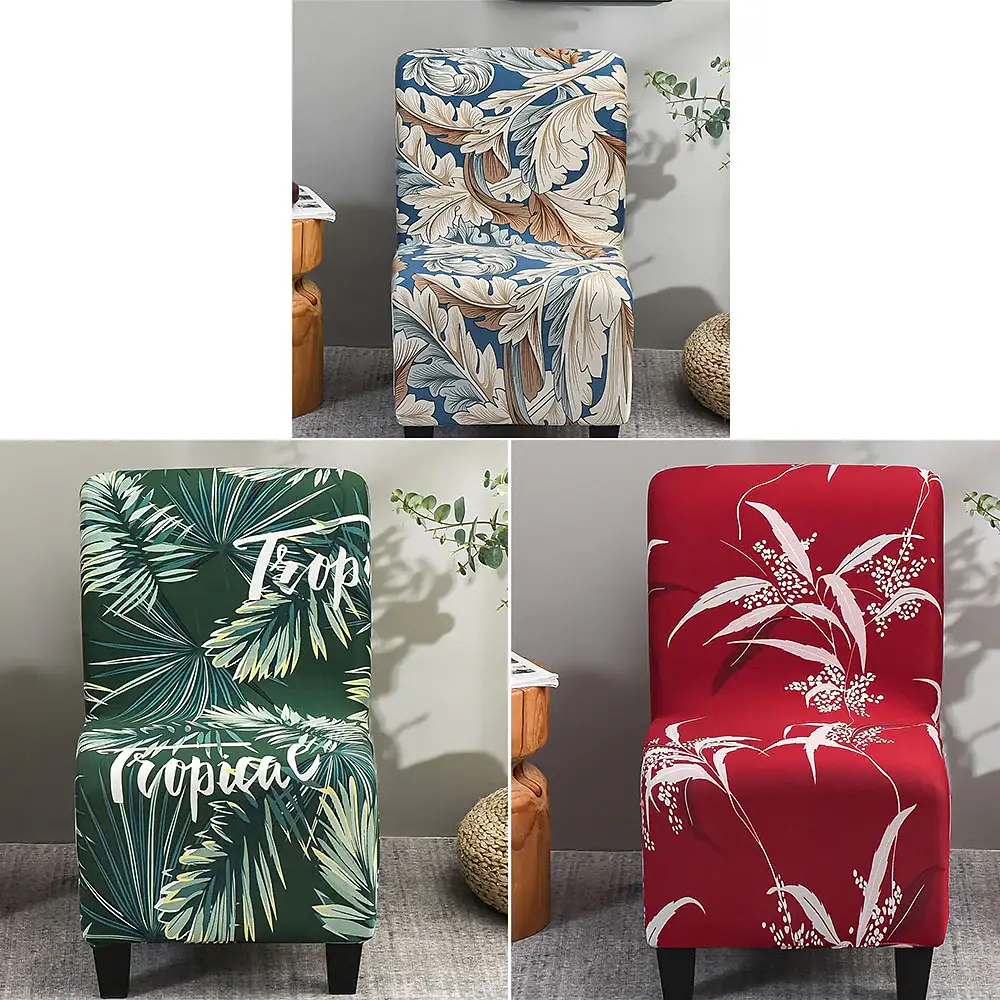 Stretc Accent Chair Cover Plants/Flower Pattern