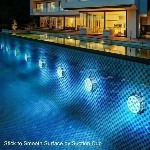 60% OFFSubmersible LED Pool Lights (RF Remote Control )