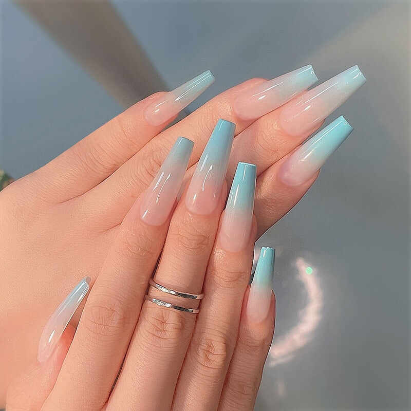 24 pcs/box matte ballerina false nails