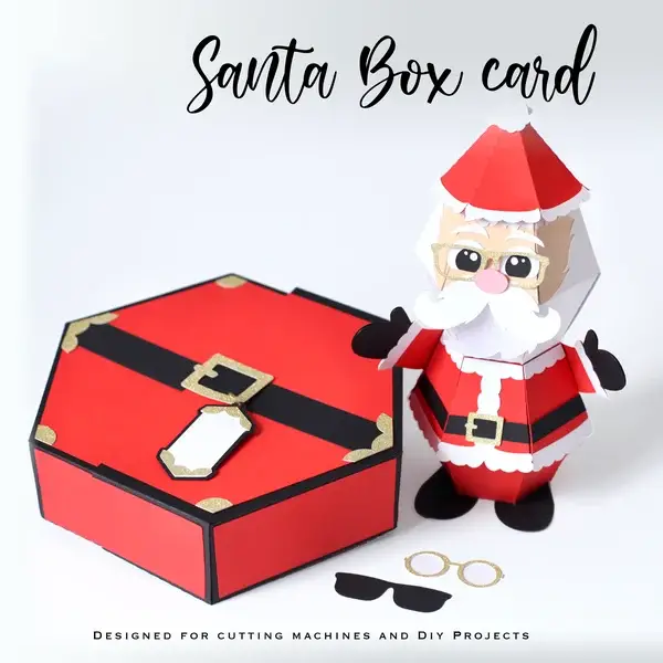 🎅Hot Sale--🥳3D Santa Claus Prank Pop-up Box card🎁