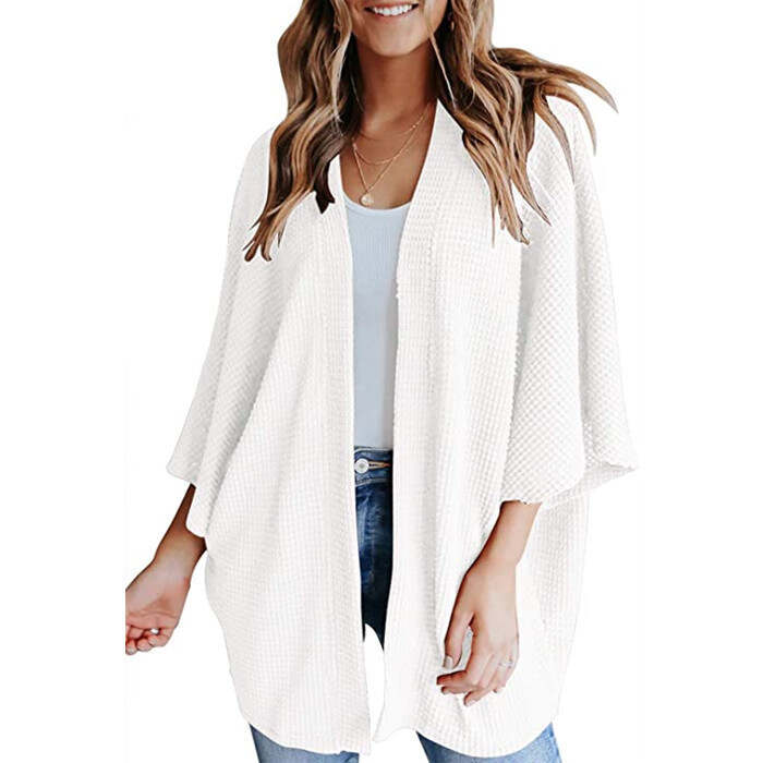 women's loose cardigan sweater t-shirt jacket