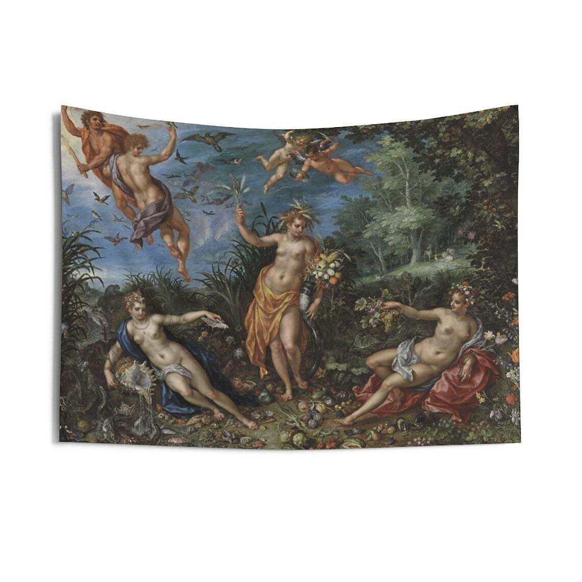 Medieval Painting Wall Tapestry Art Decor