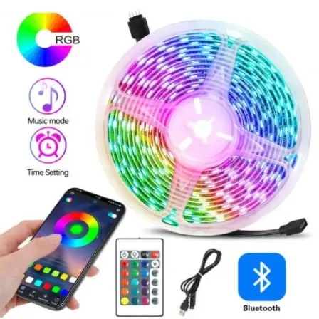 (🔥Last Day Promotion-49% OFF) LED Strip Light USB Bluetooth 5050 5V LED RGB Lights (BUY 2 FREE SHIPPING)