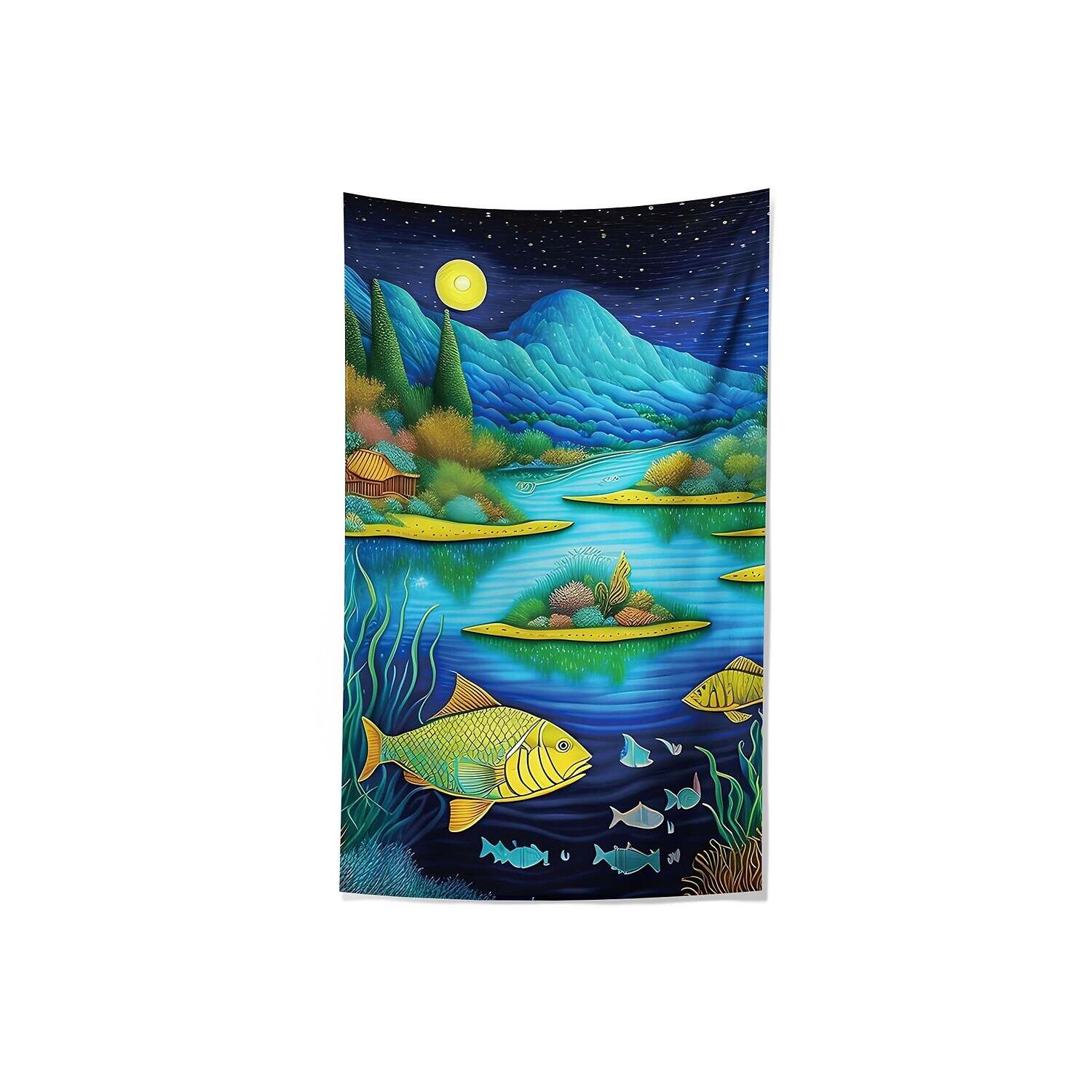 Ocean Fish Wall Tapestry Art Decor