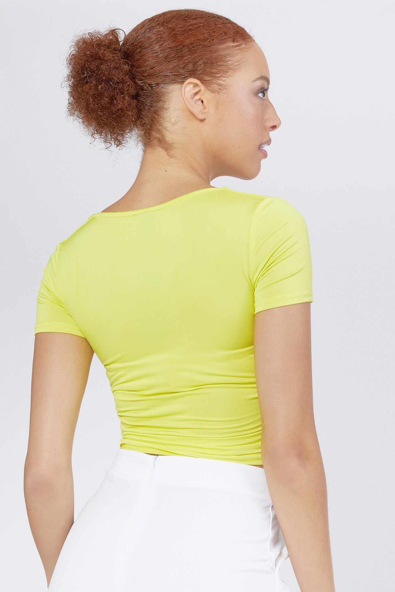 Women Apparel | Square Neck Crop Top Orange Forever21 - JN80538