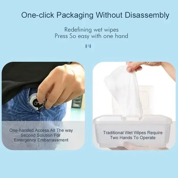 Pressed Portable Wet And Dry Wipes