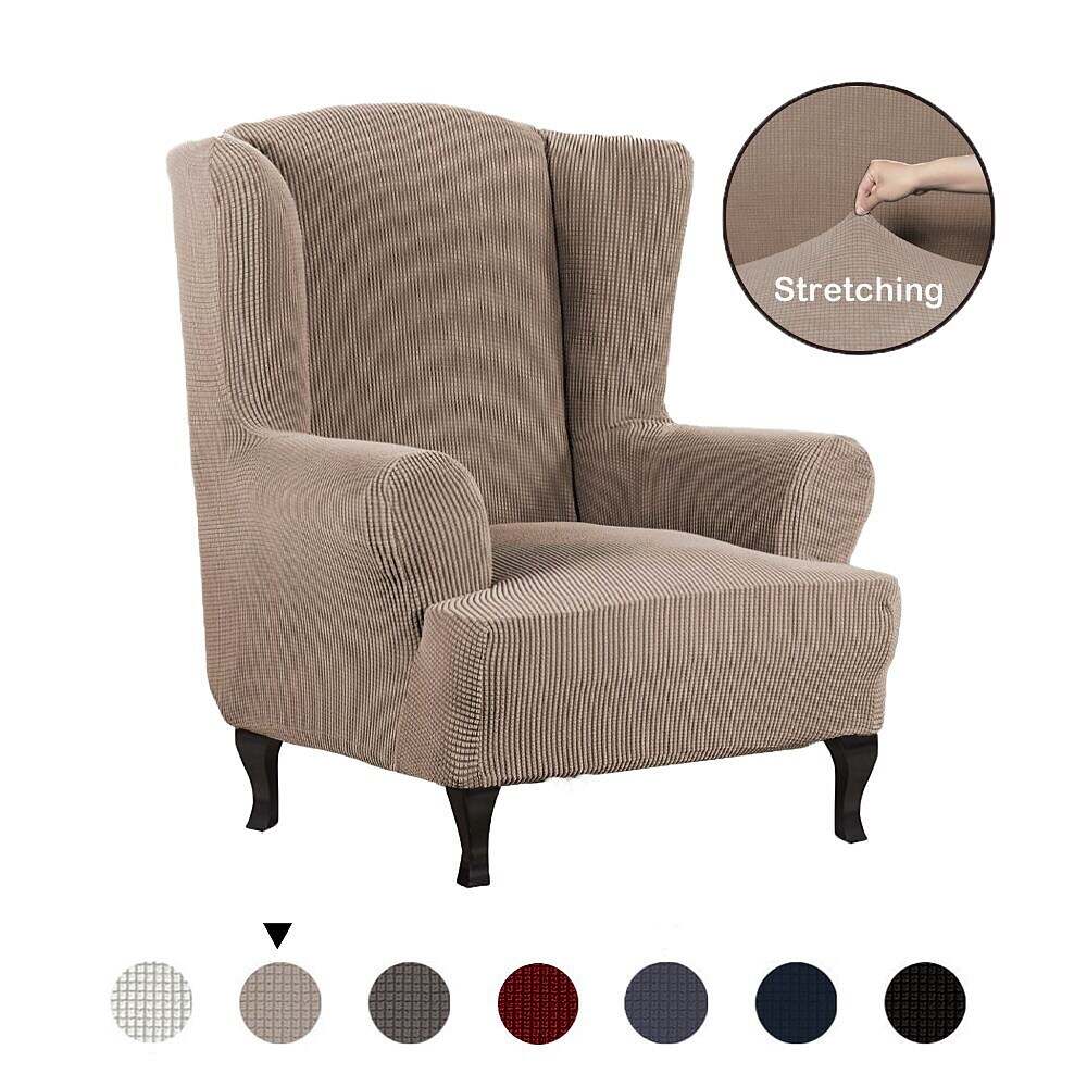 Stretch Wingback Chair Cover