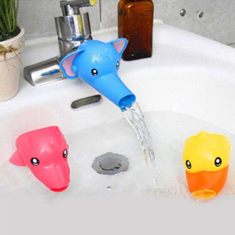 Children's faucet extender