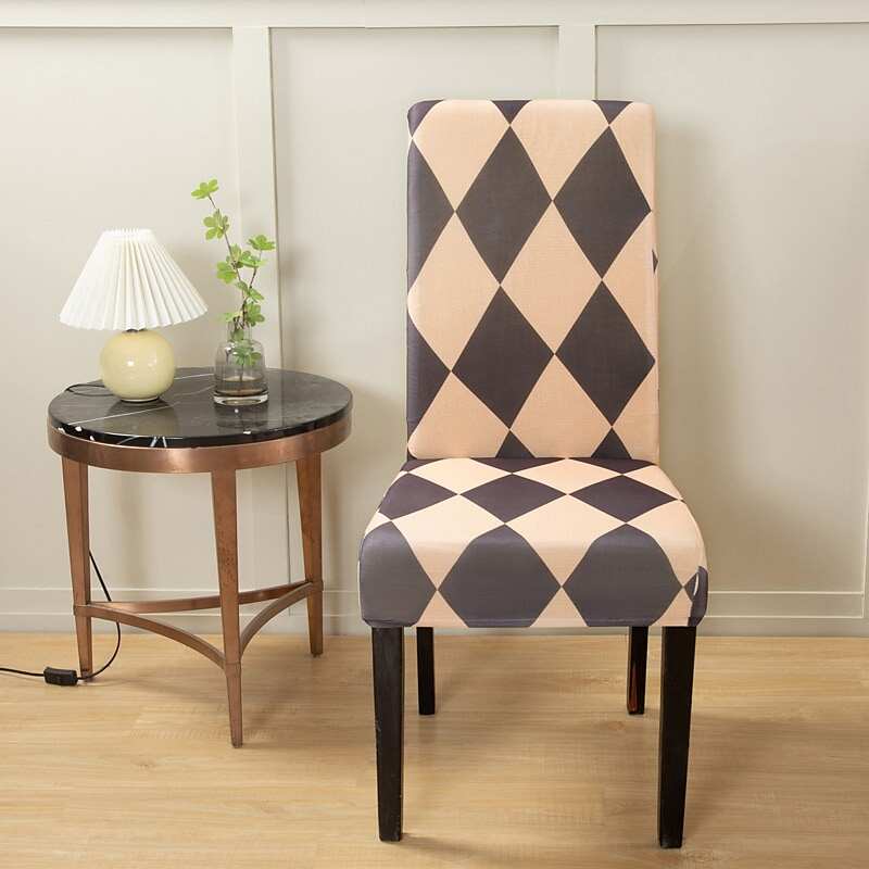 2 Pcs Stretch Kitchen Chair Cover Slipcover