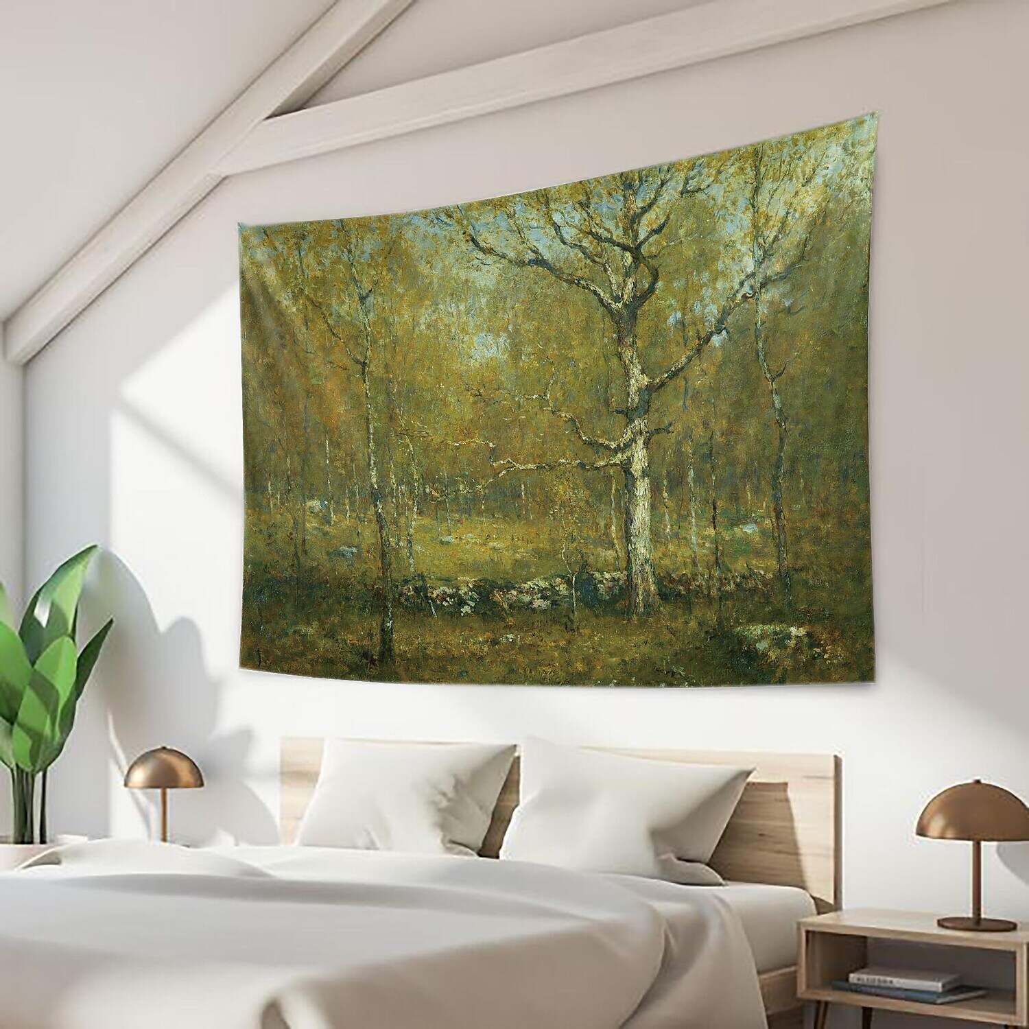 Oil Painting Forest Wall Tapestry Art Decor