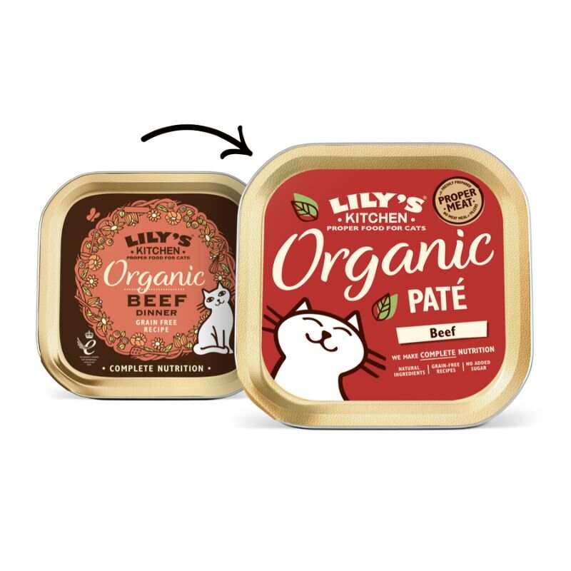 Lily's Kitchen - Wet Food For Cats - Organic Beef Paté 85g