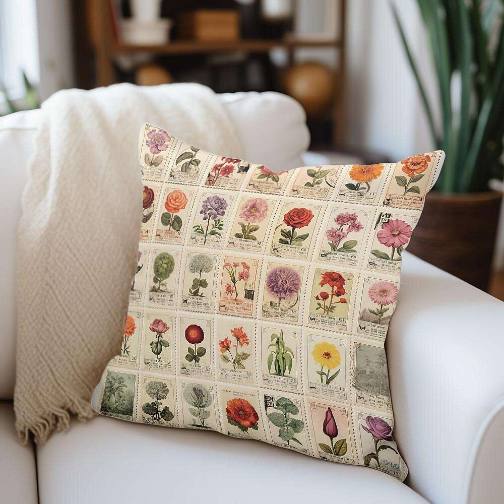 Flower Insect Pillow Cover 1PC