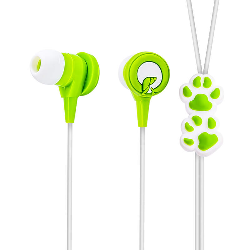 cartoon pvc stereo in ear headphones