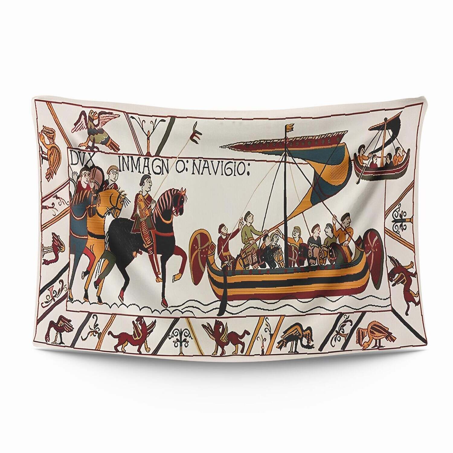 Medieval Bayeux Wall Tapestry Art Decor