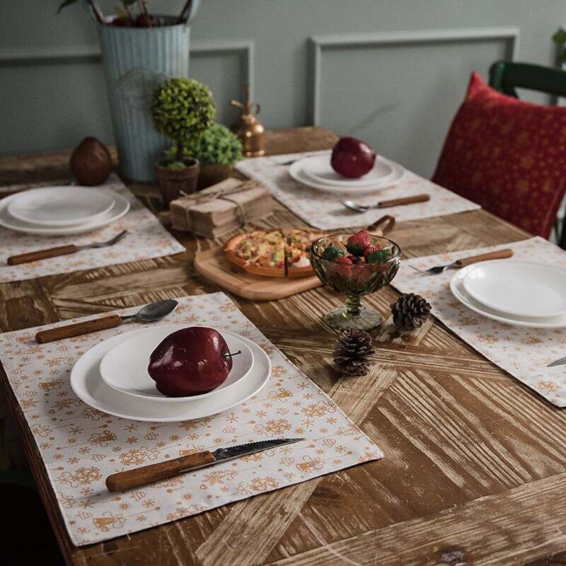 Dining Table Placemats Set of 4 Heat Resistant Non-Slip Dining Table