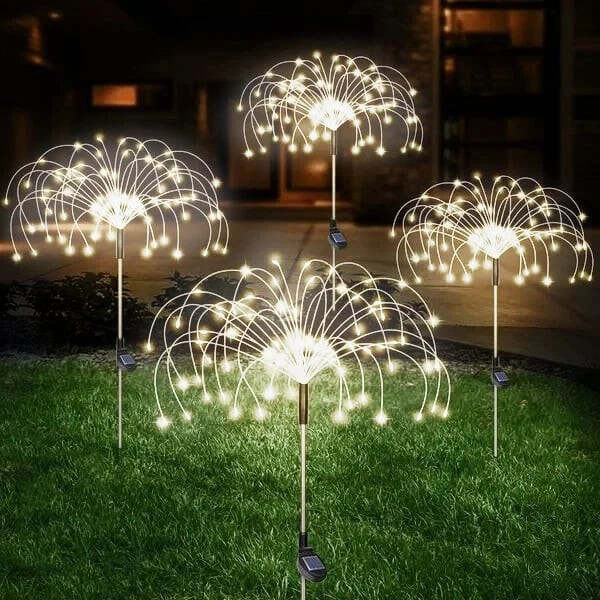 Waterproof Solar Garden Fireworks Lamp