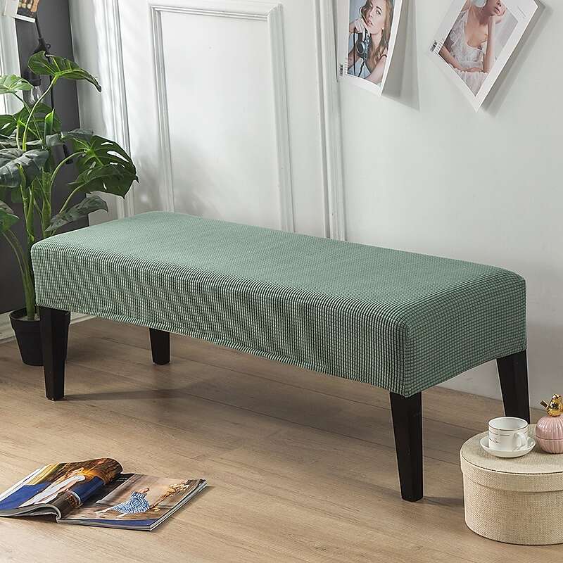 Dining Bench Cover Removable Bench Slipcover Spandex