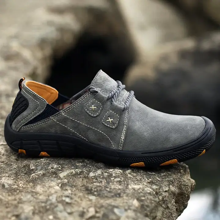 Men's Leather Slip-resistant Outdoor Casual Hiking Shoes