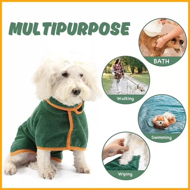 🎄Christmas Hot Sale 50% OFF-Super absorbent pet bathrobe (Free Shipping Over Two Piece）