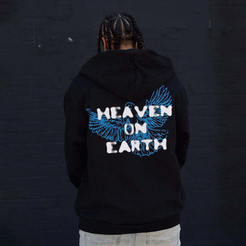 Heaven On Earth Print Hoodie