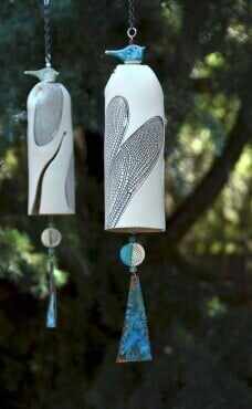 Beautiful Rustic Dragonfly Wind Chimes, Boho Handmade Garden Decor Gift