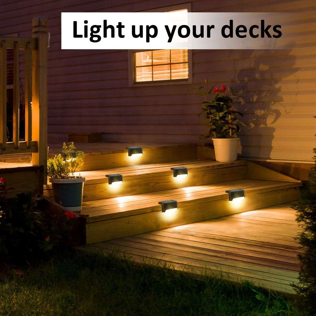 LED Solar Lamp Path Staircase Outdoor Waterproof Wall LightBUY MORE SAVE MORE