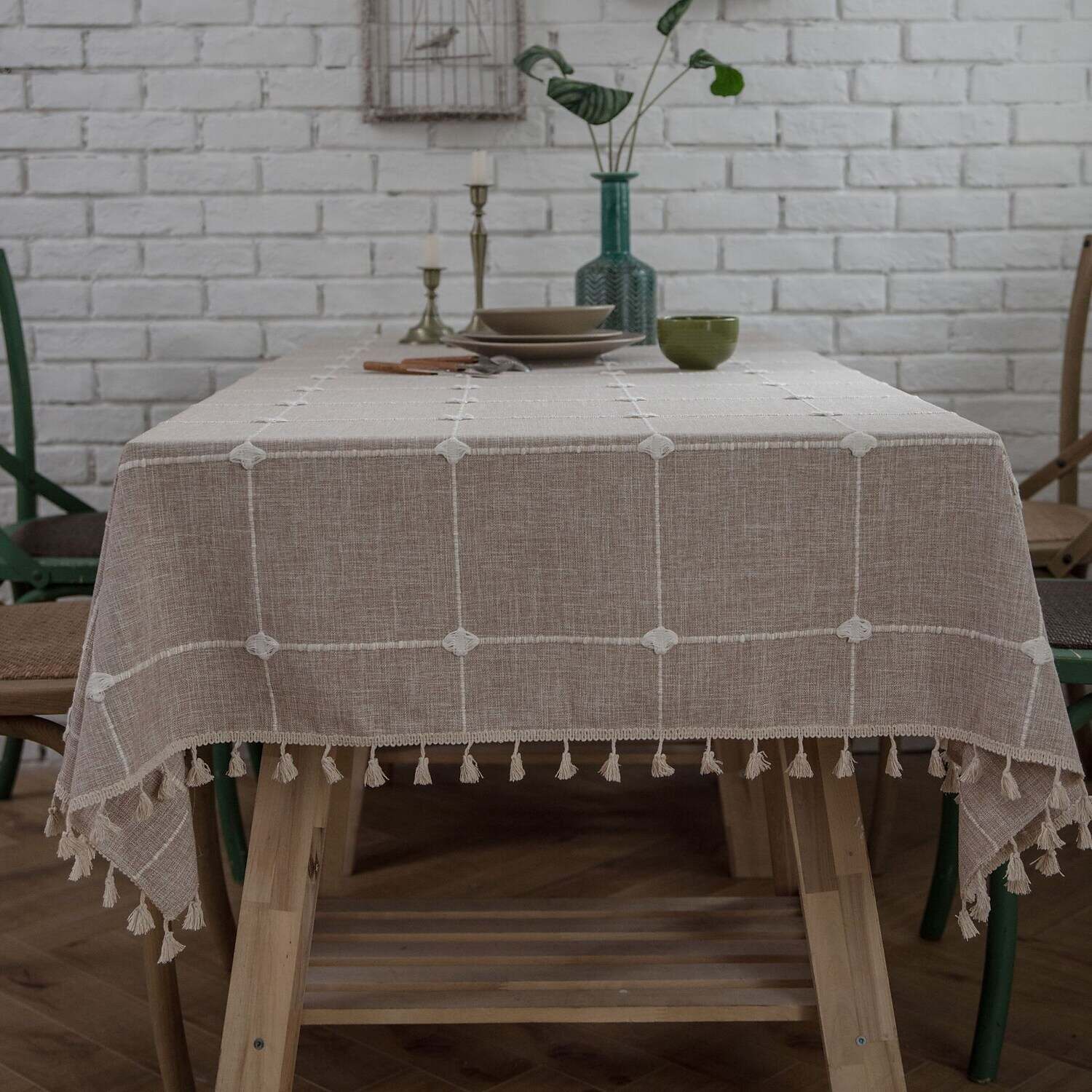 Pastoral Tablecloth Cotton Linen Fabric Table Cloth