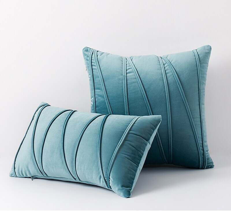 Striped Velvet Throw Pillow Covers