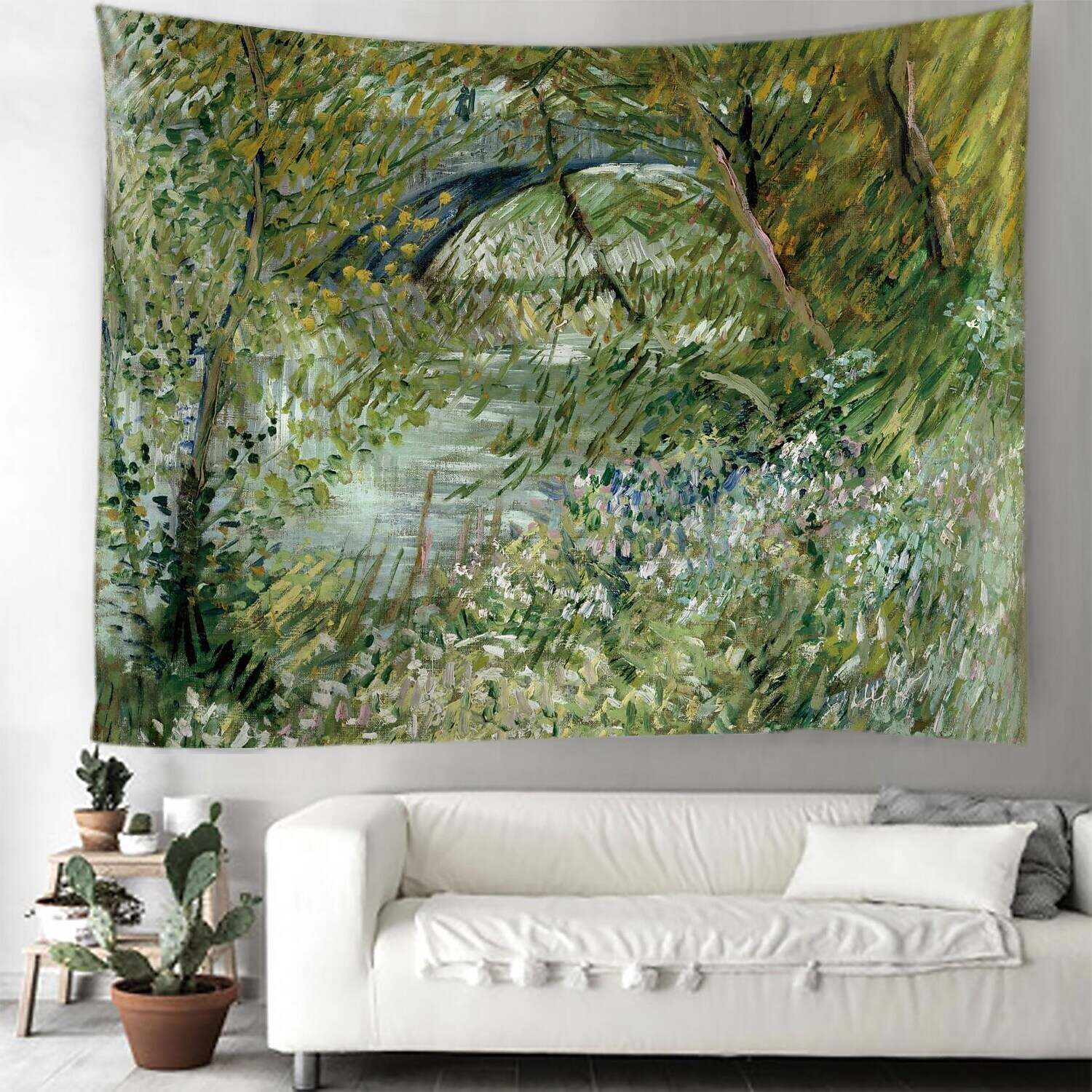 Oil Painting Forest Wall Tapestry Art Decor