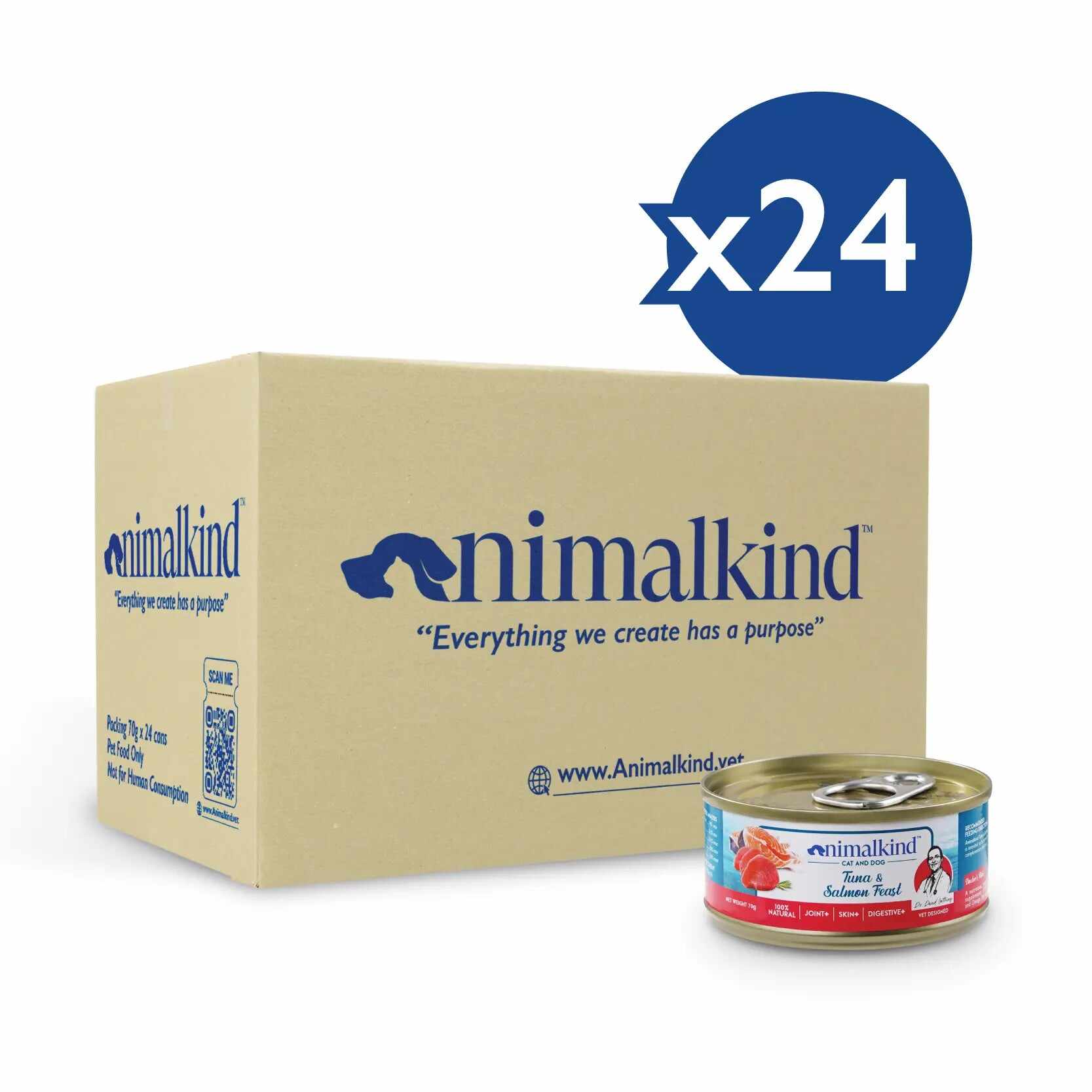 Animalkind Tuna & Salmon Feast Cans for Cats and Dogs