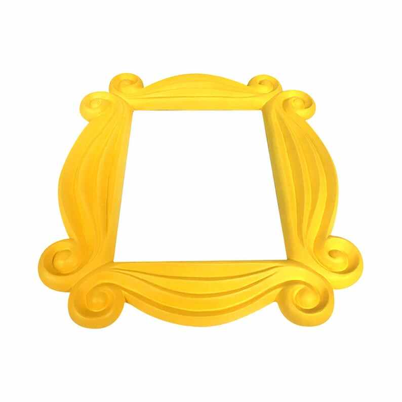 Yellow Peephole Frame Door Prop TV Show Gift Idea Monica Geller Apartment Rachel Green Hanging Picture Wall Best High Quality