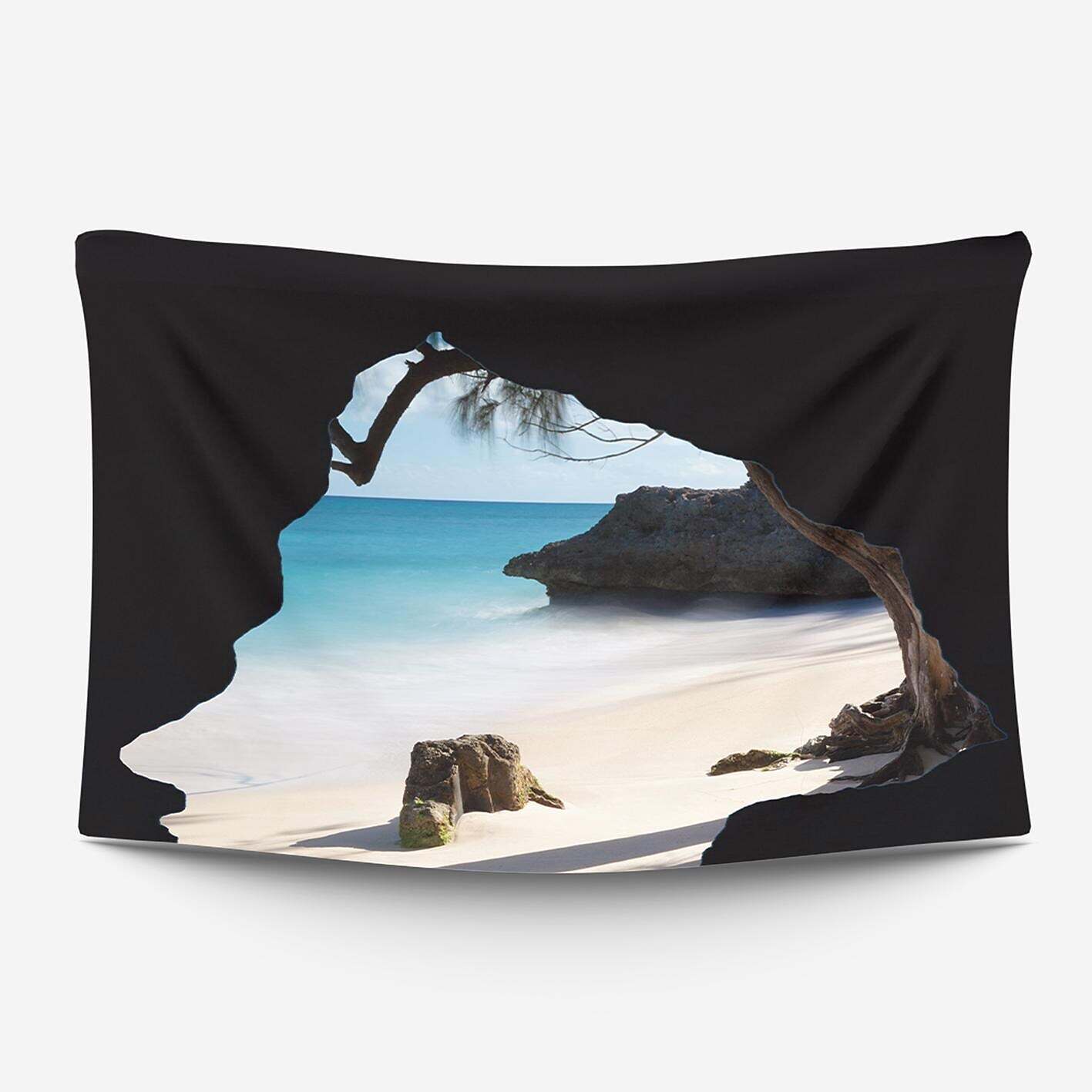 Natural Large Wall Tapestry Cave Art Decor